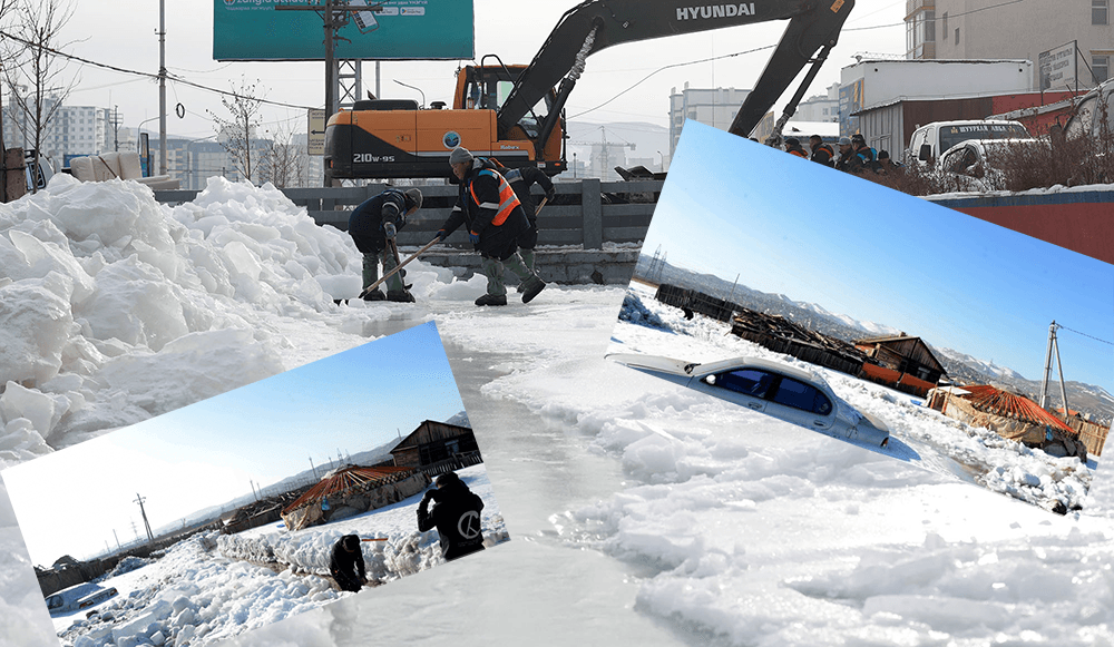 Толгойт гол орчмын 2100 өрхийн 100 гаруй нь эрсдэлтэй байдалд орж, 10-15 айл “усанд” автжээ